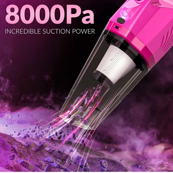 Thinklearn Car Vacuum Cleaner Kit – 8000Pa Suction, Full Detailing Accessories – - Picture 4 of 4